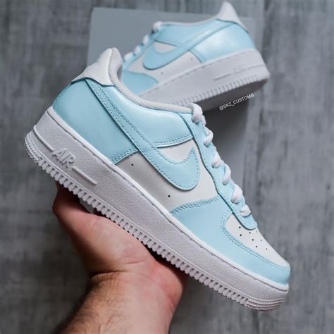 nike air force 1 pastel blauw